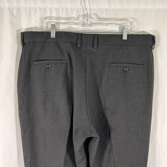 Johnston Murphy Dress Pants Men's 38x30 Grey Regular Fit Stretch Waist - Picture 6 of 9